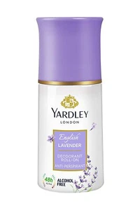 Yardley London English Lavender Deodorant Roll On for Women, 50ml Pack of 2 - Picture 1 of 4