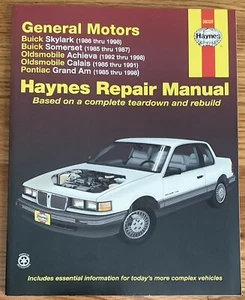 Haynes Publications 38025 Repair Manual Buick Skylark Achieva Grand Am Pontiac - Picture 1 of 2