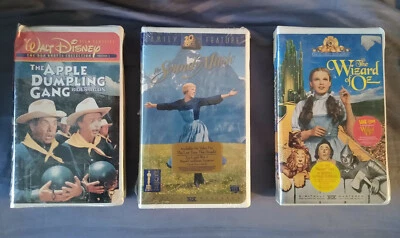 Sound of Music - Apple Dumpling Gang Rides Again - Wizard of Oz VHS ALL Band New - Image 1 of 2