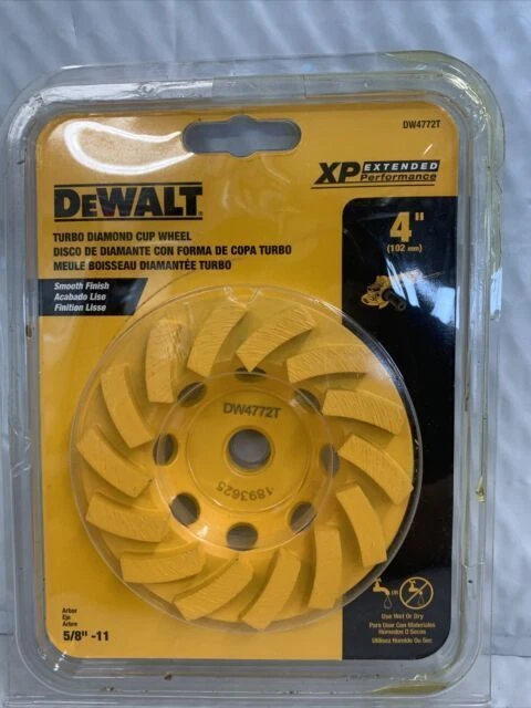 DEWALT 4" XP Turbo Diamond Cup Wheel (DW4772T)