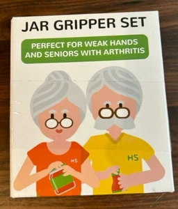 Jar Opener/Gripper Set for weak hands and Seniors with Arthritis - Picture 1 of 1
