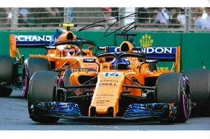 Fernando Alonso "McLaren Racing 2018" Autogramm signed 20x30 cm Bild - Bild 1 von 1