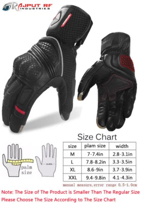 Guantes de cuero con pantalla táctil para carreras de motocicletas hombres mujeres guantes para montar en moto Foto 1 de 4