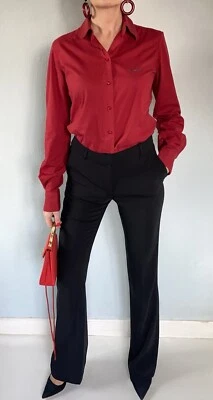 chemise stretch brodée JEAN PAUL GAULTIER JEANS Vintage 2000s - Size M - Photo 1/4