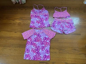 Athlete Girl 4 piece Swim Suit Set-L/12 - Picture 1 of 5