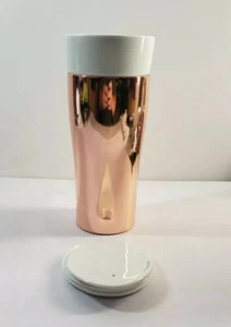Godinger Copper Finish Coffee Mug with Lid 12oz - Picture 1 of 10