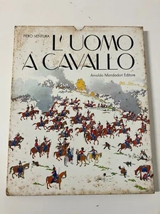 L’UOMO A CAVALLO Piero Ventura Mondadori 1980 Prima Edizione con cofanetto - Picture 1 of 10