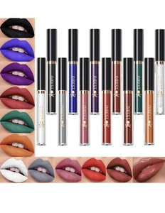 11pcs/Set Lip Gloss Matte Velvet Liquid Lipstick Long Lasting Waterproof Makeup. - Picture 1 of 3