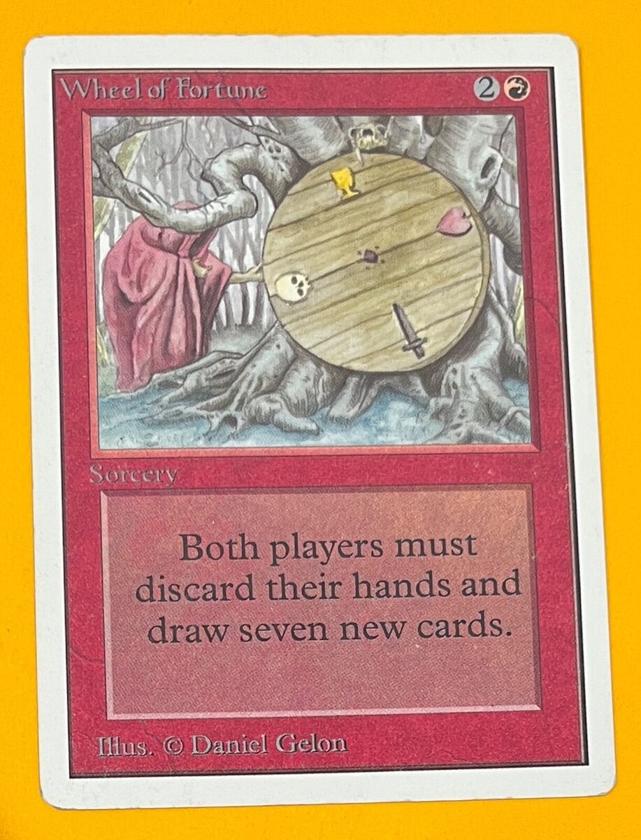 Wheel Of Fortune In Individual Magic: The Gathering Cards Wheel Of Fortune In Individual Magic: The Gathering Cards