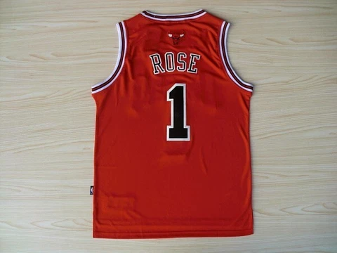 Derrick Rose #1 Red Chicago Bulls Men Vintage Jersey Stitched S-XXL Cover