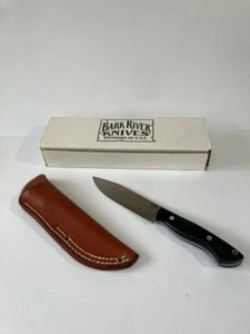 Bark River Knives Sahara with Sheath & Box Fixed Knife Black Micarta JAPAN NEW - Picture 1 of 10