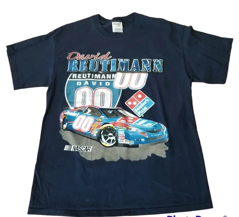 David Reutimann 00 Domino's  Nascar 2007 Large Michael Waltrip Racing T Shirt Cover