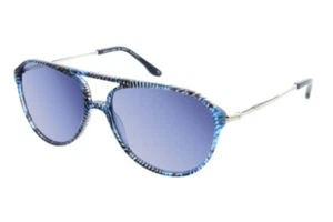 Gafas de sol BCBG Max Azria AZUL DELICADO MULTI patrón azul y plata/azul tintado - Imagen 1 de 2
