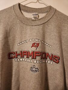 Gildan Tampa Bay Buccaneers Super Bowl XXXVII 37 Champions Sweatshirt Men 3X VTG