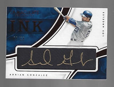 Adrian Gonzalez 2016 Panini Immaculate Collection Immaculate Ink Auto 9/10 ⚾