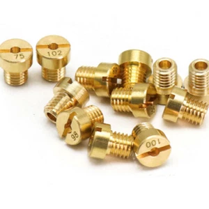 12x 5MM M5 Main Jets Fit Dellorto Carburetor 45 48 50 52 55 58 60 62 65 68 70 72 - Picture 1 of 5