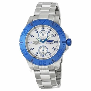 ¡Flamante! Invicta 14059 Mens Pro Diver Silver Dial Blue Bezel Quartz Watch - Imagen 1 de 4