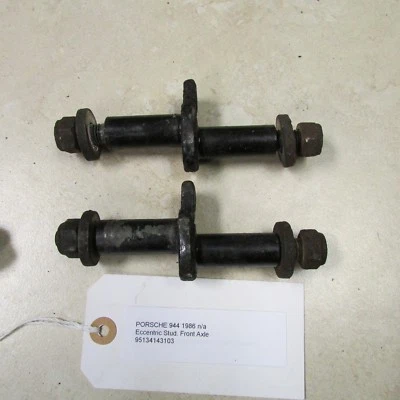 Juego de 2 pernos excéntricos Porsche 944 Turbo S2 para brazos de control delanteros 95134143103 Foto 1 de 4