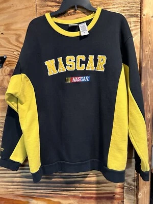 Sudadera vintage NASCAR negra/amarilla para hombre talla XL en excelente estado Foto 1 de 4