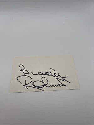 Brooks Robinson Autographed Index Card. Baltimore Orioles Hall of Famer. - Image 1 of 2