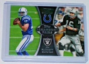 2012 Topps Paramount Pairs Insert Andrew Luck Jim Plunkett Colts Raiders - Picture 1 of 1