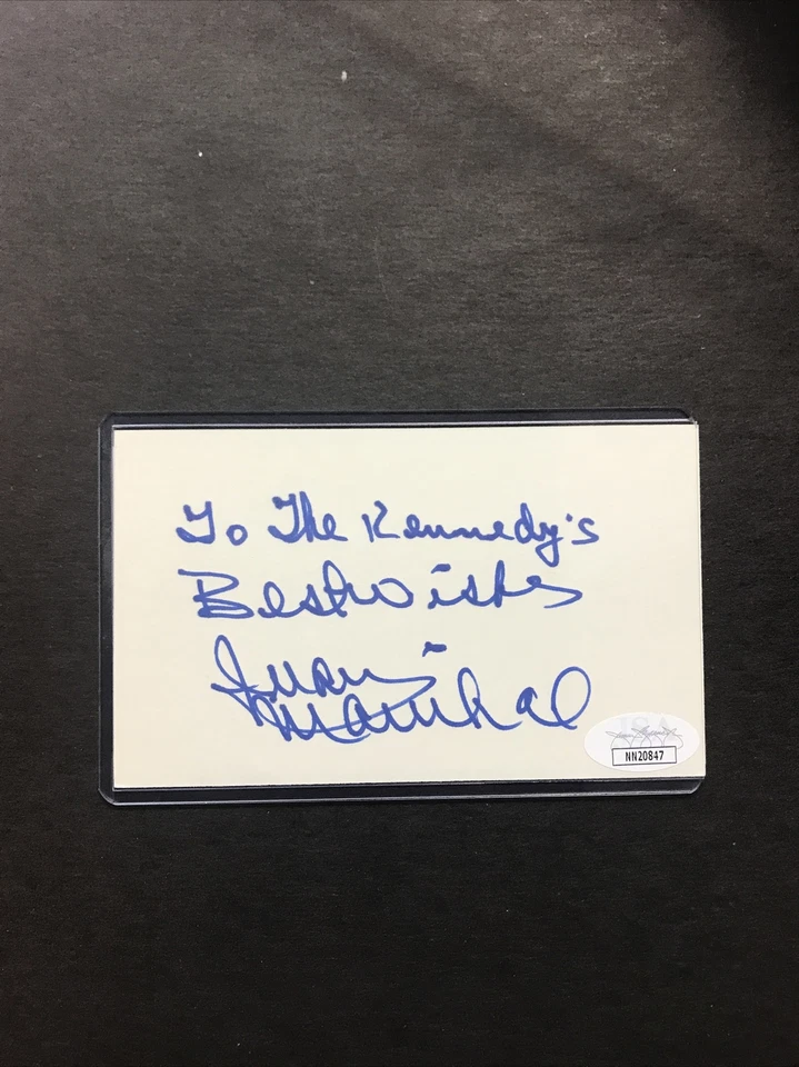 JUAN MARICHAL Index Card Signature Autograph JSA Auth - Image 1 of 4