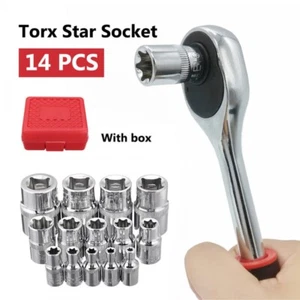 14PCS Star Driver Socket Set Hex Torx Torq Torque Bits 1/4 3/8 1/2 in. E4 - E24 - Picture 1 of 9