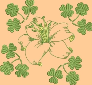 Stickdatei - für Stickmaschine Konvulut Blüten, - Bild 1 von 3