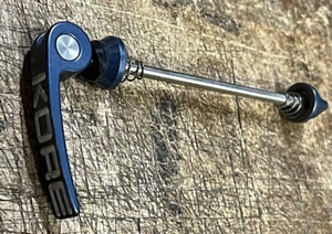KORE QUICK RELEASE FRONT STAINLESS SKEWER 100mm - Vintage - Gunmetal Blue NEW - Picture 1 of 4