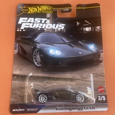 2025 Hot Wheels Premium Fast Furious ' Koenigsegg ccxr 3/5 real riders - Image 1 of 3