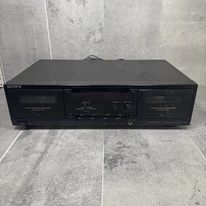 Sony TC-W490 Stereo Cassette Tape Deck - braucht Riemen/Reparatur - Bild 1 von 6