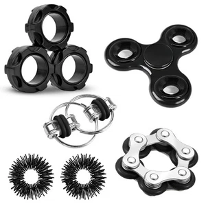 Fidget Toys Adults Pack 6Pcs, EDC Fidgeting Game for Kids Teen Cool Mini Gadg... - Picture 1 of 6