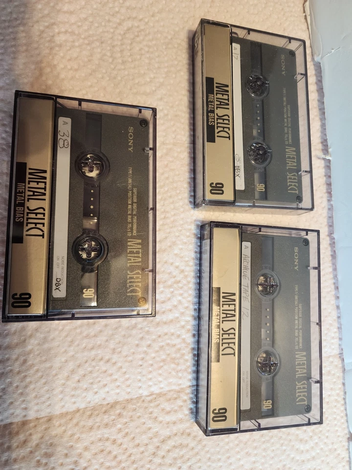 3 Sony Metal Select 90 Min Cassettes - Image 1 of 1