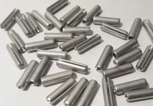 (50 pcs) M4 x 14mm (4mm x 14mm) Cadmium Plated Steel Slotted Spring Pin Roll Pin - Picture 1 of 1