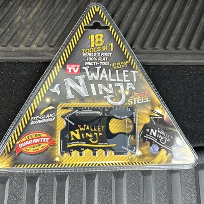 Cartera Ninja Multiherramienta 18 en 1 Tamaño de Bolsillo para Tarjetas NUEVO EN CAJA NUEVO G6 Foto 1 de 4