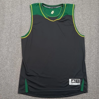 Baylor Bears Jersey Mens Large Green Black NCAA Basketball Adidas Practice Tank - Image 1 of 4