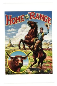 Home On The Range Postkarte USPS 1993 Cowboy Western Americana robust individuell - Bild 1 von 2