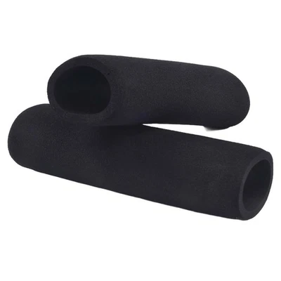 Black Foam Handlebar Covers for Motorcycle With 7/8 Inch Grips Set of 2 - Image 1 of 4