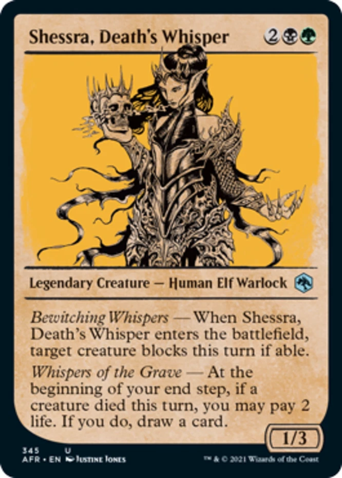 x1 Shessra, Death's Whisper - Showcase - Forgotten Realms - NM - MTG - Image 1 of 1