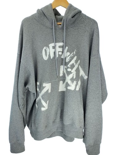 OFF WHITE Felpa con cappuccio OFFWHITE grigia XL usata