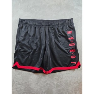 Air Jordan Shorts Herren XXL schwarz rot Basketball Kordelzug Taschen Gym *lesen - Bild 1 von 11