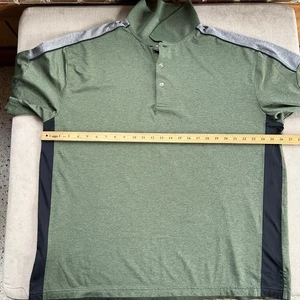 Grand Slam Air Flow Men's Short Sleeve Polo Shirt Green Black Size 2XB 2XG - Picture 1 of 5