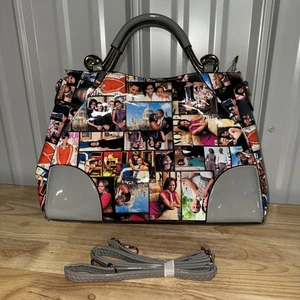 LARGE 14 x 10” Michelle Barack OBAMA Novelty Graphic Print Satchel Purse - Picture 1 of 14