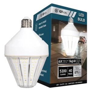 5200 Lumen LED Corn Cob Light Bulb, 40-watt, 300-watt Equivalent, Daylight 50... - Picture 1 of 9