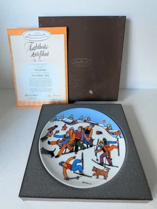 Anna Perenna Elke Summer Plate The Merry Village: Winterfreuden Meine No. 4-84 - Picture 1 of 5