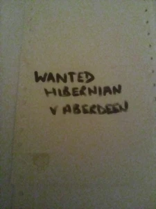 ###WANTED Hibernian (Hibs) v Aberdeen Feb 2025 programme WANTED### - Picture 1 of 1