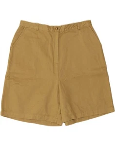 ORVIS Womens High Waist Chino Shorts US 14 XL W34 Brown Cotton WA04 - Picture 1 of 3
