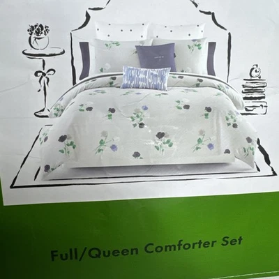 Kate Spade Willow Court Gray, Blue, Green Full Queen Comforter & Shams Set 3pc - Image 1 of 4