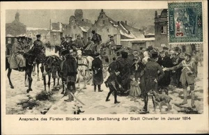 Ak Ottweiler im Saarland, Fürst Blücher, Ansprache an die... - 4092662 - Imagen 1 de 2
