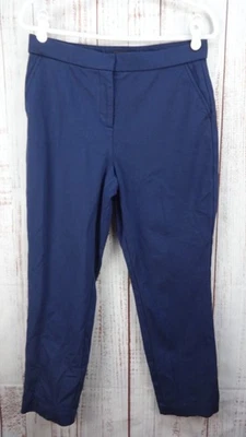 BANANA 共和国女式 8 码海军蓝弹力裤休闲专业工作 — 第 1/4 张图片